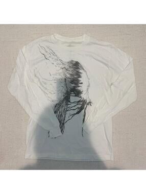 2hollis concert merch white long sleeve graphic tee size M